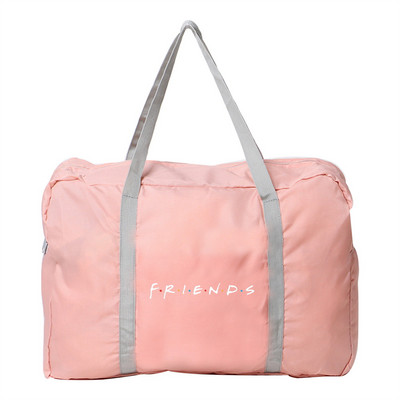 Γυναικεία τσάντα υπαίθρια τσάντα αποθήκευσης ταξιδιού για κάμπινγκ Πτυσσόμενο φερμουάρ Είδη περιποίησης Organizer Friends Pattern Αξεσουάρ αποσκευών Τσάντες