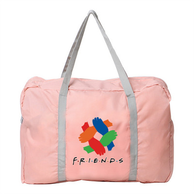 Γυναικεία τσάντα υπαίθρια τσάντα αποθήκευσης ταξιδιού για κάμπινγκ Πτυσσόμενο φερμουάρ Είδη περιποίησης Organizer Friends Pattern Αξεσουάρ αποσκευών Τσάντες