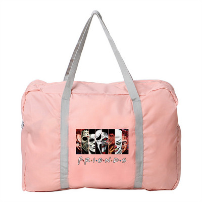 Γυναικεία τσάντα υπαίθρια τσάντα αποθήκευσης ταξιδιού για κάμπινγκ Πτυσσόμενο φερμουάρ Είδη περιποίησης Organizer Friends Pattern Αξεσουάρ αποσκευών Τσάντες