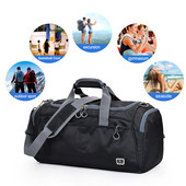 Oxford platnene vanjske putne torbe velikog kapaciteta, cilindrične torbe za rame, sklopivi, podesivi remen za nošenje, muška sportska torba za teretanu