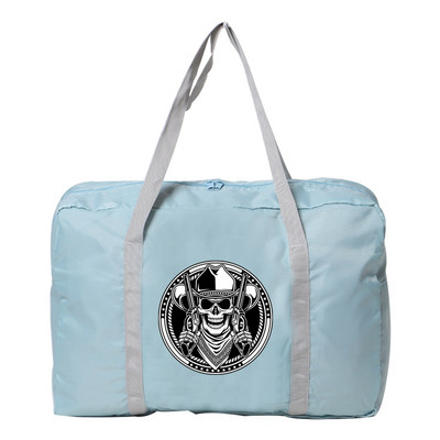 Sklopiva torba za pohranu velikog kapaciteta, sklopiva torba, putne torbe, torba za prtljagu, ručna torba s printom lubanje, ženska nova torba za rame