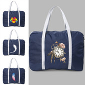 Sklopiva putna torba velikog kapaciteta, prijenosna, lagana, s printom perja, pohrana na rame, sklopiva torba, velika prtljaga, uniseks ručne torbe