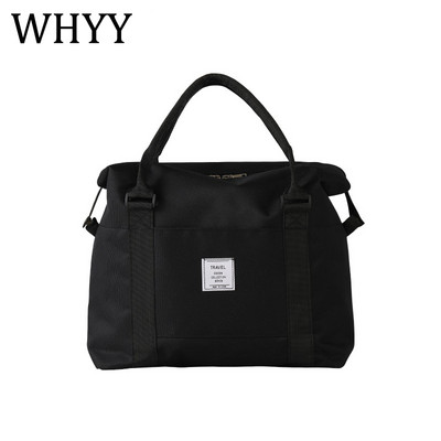 WHYY Geantă de călătorie unisex pentru adulți, dimensiune mare, pliabilă, solidă, din nailon, moale, impermeabilă, pentru depozitare, geantă de mână, valiza