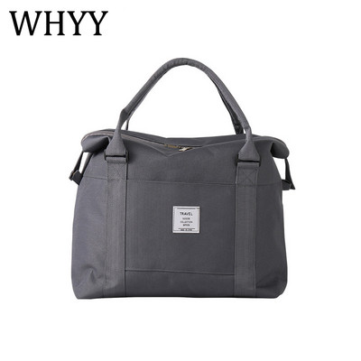 WHYY Geantă de călătorie unisex pentru adulți, dimensiune mare, pliabilă, solidă, din nailon, moale, impermeabilă, pentru depozitare, geantă de mână, valiza