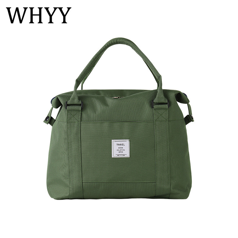 WHYY Geantă de călătorie unisex pentru adulți, dimensiune mare, pliabilă, solidă, din nailon, moale, impermeabilă, pentru depozitare, geantă de mână, valiza