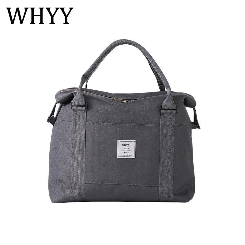 WHYY Geantă de călătorie unisex pentru adulți, dimensiune mare, pliabilă, solidă, din nailon, moale, impermeabilă, pentru depozitare, geantă de mână, valiza