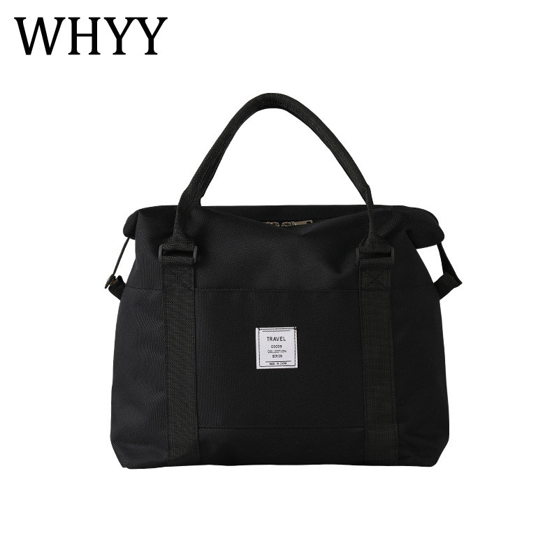 WHYY Geantă de călătorie unisex pentru adulți, dimensiune mare, pliabilă, solidă, din nailon, moale, impermeabilă, pentru depozitare, geantă de mână, valiza