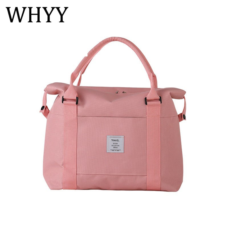WHYY Geantă de călătorie unisex pentru adulți, dimensiune mare, pliabilă, solidă, din nailon, moale, impermeabilă, pentru depozitare, geantă de mână, valiza