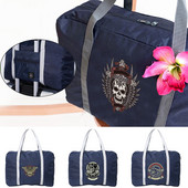 Kapacitet Sklopiva prtljaga Putne torbe Vodootporna velika ručna torba Putne navlake Višenamjenske ženske torbe s printom lubanje