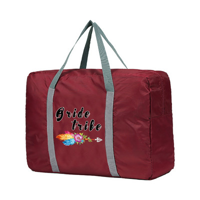 Genți de călătorie pliabile cu capacitate mare de depozitare Bagaj de mână Geanta de mână Seria de mireasă Imprimat Duffel Genți de umăr pentru femei