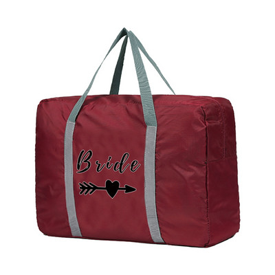 Genți de călătorie pliabile cu capacitate mare de depozitare Bagaj de mână Geanta de mână Seria de mireasă Imprimat Duffel Genți de umăr pentru femei