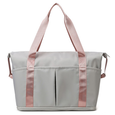 Rucsac sport pentru femei Geanta de mare capacitate Oxford Yoga Rucsac sport Impermeabil rezistent la uzura cu fermoar pentru calatorii Inot