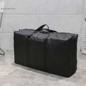 Tanka prijenosna pokretna torba za prtljagu, sklopiva velika torba velikog kapaciteta, putna torba za pohranu odjeće, patentni zatvarač Oxford vikend torba