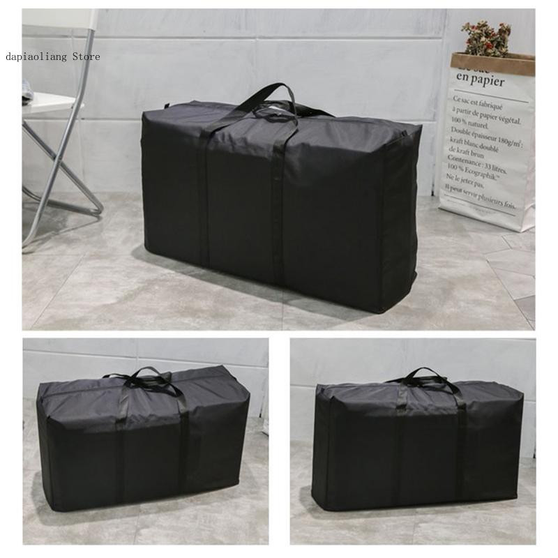 Tanka prijenosna pokretna torba za prtljagu, sklopiva velika torba velikog kapaciteta, putna torba za pohranu odjeće, patentni zatvarač Oxford vikend torba