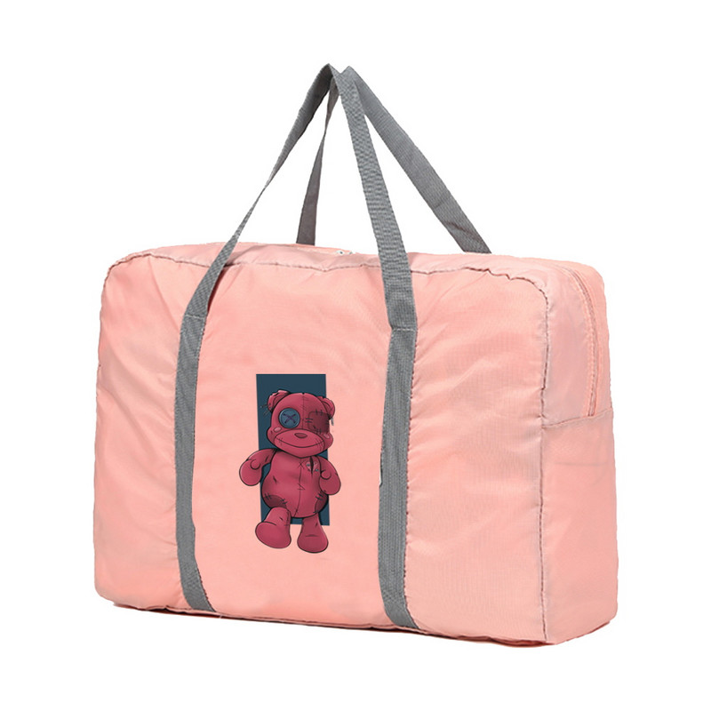 Sklopive putne torbe Prijenosni organizator odjeće Ženske ručne torbe Duffle torba velikog kapaciteta Putni dodaci s uzorkom medvjeda