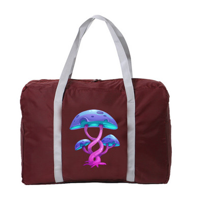 Putna torba s uzorkom gljiva Unisex sklopive ručne torbe Organizatori prijenosne prtljage velikog kapaciteta Modni dodaci za putovanja