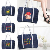 Nylon Unisex αναδιπλούμενες τσάντες ταξιδίου 2022 New Mushroom printed Τσάντα μεγάλης χωρητικότητας Αποσκευές Γυναικείες αδιάβροχες τσάντες ανδρικές τσάντες ταξιδιού