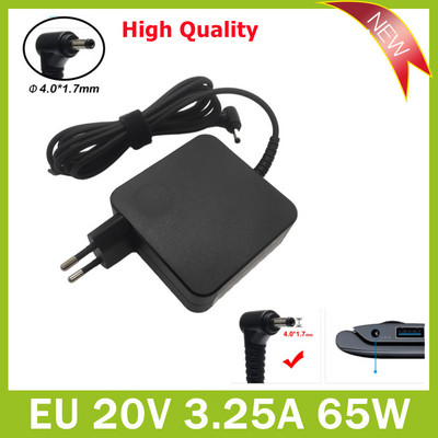 20V 3.25A 65W 4.0*1.7mm Φορτιστής AC για φορητό υπολογιστή για Lenovo IdeaPad 710S 710 510s 510 310 110 100 100S Flex 4 5 6 Τροφοδοτικό