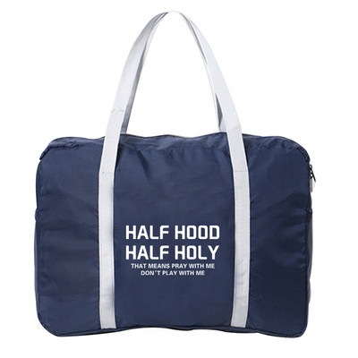 Vodootporna serija ispisa teksta Putne torbe Najlonske uniseks sklopive torbe velikog kapaciteta Prtljaga Ženska nova ručna torba Muške putne torbe