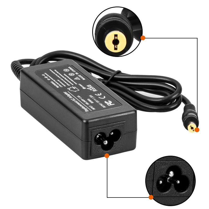 UUS toiteallikas EU toitejuhe +19V 1,58A 5,5*1,7mm acer aspire one ZG8 ZE6 ZE7 X108 A110L A110X toiteadapter sülearvutile