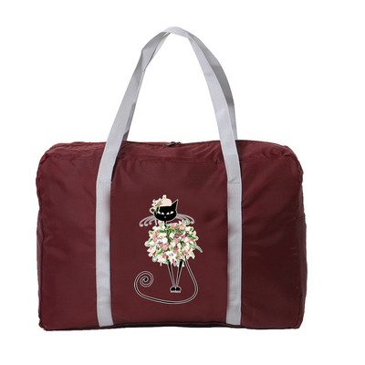 Geantă de călătorie pliabilă de mare capacitate Organizatoare de haine Genți Geanta de mână Unisex Serie de culori Imprimată Bagaj de călătorie Geantă impermeabilă