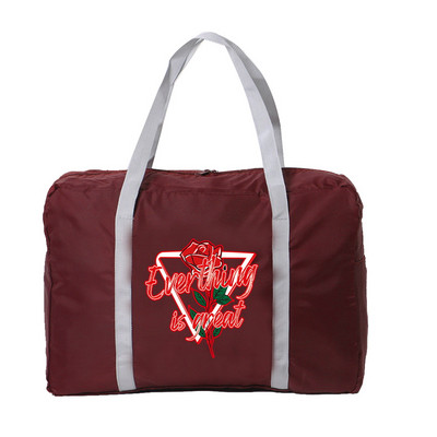 Geantă de călătorie pliabilă de mare capacitate Organizatoare de haine Genți Geanta de mână Unisex Serie de culori Imprimată Bagaj de călătorie Geantă impermeabilă