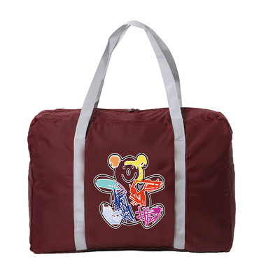 Geantă de călătorie pliabilă de mare capacitate Organizatoare de haine Genți Geanta de mână Unisex Serie de culori Imprimată Bagaj de călătorie Geantă impermeabilă