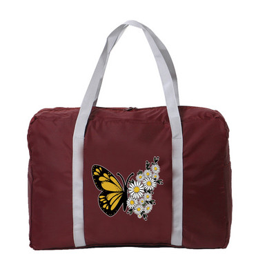 Ručna torba Ženska putna torba Torbe za prtljagu za kampiranje na otvorenom Preklopni patentni zatvarač Torbe za nošenje Organizator s printom leptira Torba za dodatke