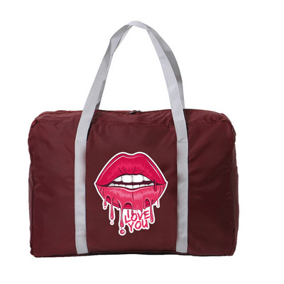 Modne sklopive putne torbe Unisex Torba velikog kapaciteta Prtljaga Ženske ručne torbe s printom na ustima Muške prijenosne organizatore za odjeću Tote