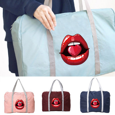Ceļojumu soma Salokāmi Aksesuāri Somas Sievietēm Kempings Bagāžas uzglabāšanas Paciņa Vīriešiem Pārnēsājama Rāvējslēdzēja Saliekamā Pack Mouth Rokassomiņa