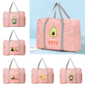 Sklopive putne torbe Ručne torbe Organizator za odjeću velikog kapaciteta Unisex Razvrstavanje prtljage Ženska torba s motivom avokada