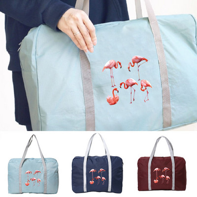 Unisex Outdoor Duffle Pack velikog kapaciteta Torba za putni pribor Organizator za odjeću Sklopiva ručna torba Flamingo Series Tote Bags
