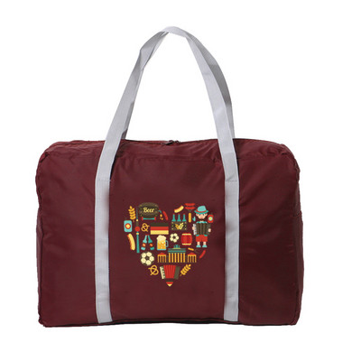 2023 Nove najlonske sklopive putne torbe Unisex torba za prtljagu velikog kapaciteta Ženske ručne torbe Vodootporne putne torbe Serija hrane Print