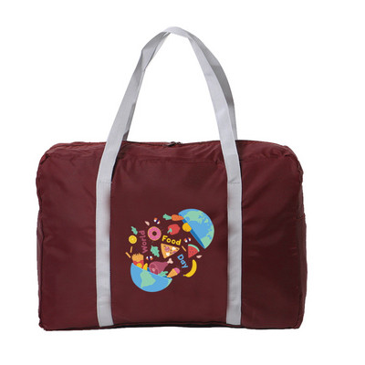 2023 Nove najlonske sklopive putne torbe Unisex torba za prtljagu velikog kapaciteta Ženske ručne torbe Vodootporne putne torbe Serija hrane Print