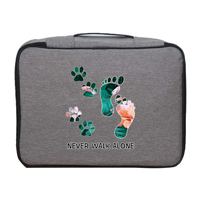 Torbe za dokumente Putne vjerodajnice Kutija za organizatore kreditnih kartica Ispis teksta Držač datoteka Otisci stopala Serije Vodootporne torbe za prtljagu