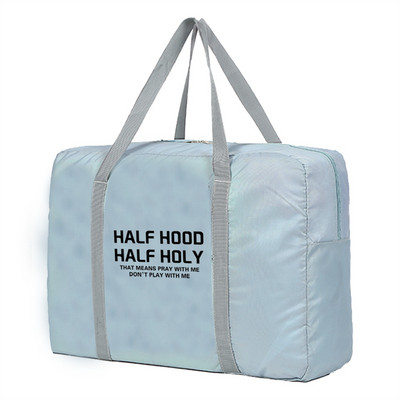 Putna torba velikog kapaciteta s tekstom za dame Vikend organizator Ručna prtljaga Tote Spremište odjeće Nove sklopive najlonske ženske putne torbe