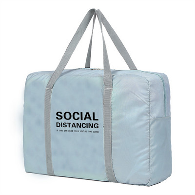 Putna torba velikog kapaciteta s tekstom za dame Vikend organizator Ručna prtljaga Tote Spremište odjeće Nove sklopive najlonske ženske putne torbe