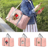 Sklopive putne torbe Ručne torbe Organizator za odjeću velikog kapaciteta Unisex Razvrstavanje prtljage Ženska torba s ispisom pasa