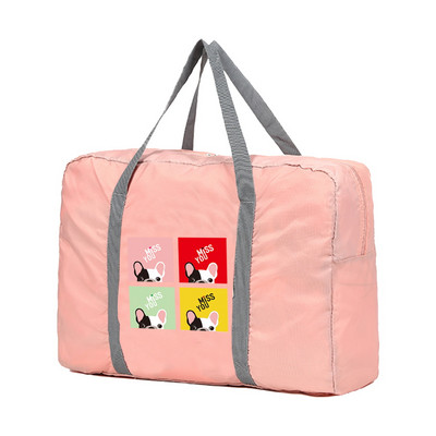 Sklopive putne torbe Ručne torbe Organizator za odjeću velikog kapaciteta Unisex Razvrstavanje prtljage Ženska torba s ispisom pasa