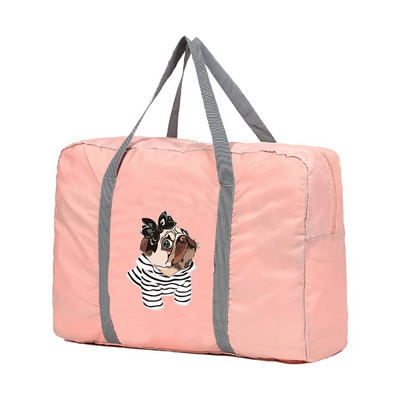 Sklopive putne torbe Ručne torbe Organizator za odjeću velikog kapaciteta Unisex Razvrstavanje prtljage Ženska torba s ispisom pasa