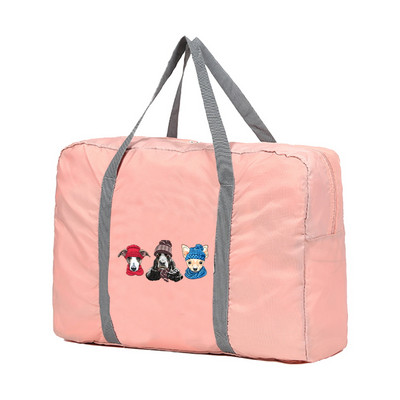 Sklopive putne torbe Ručne torbe Organizator za odjeću velikog kapaciteta Unisex Razvrstavanje prtljage Ženska torba s ispisom pasa