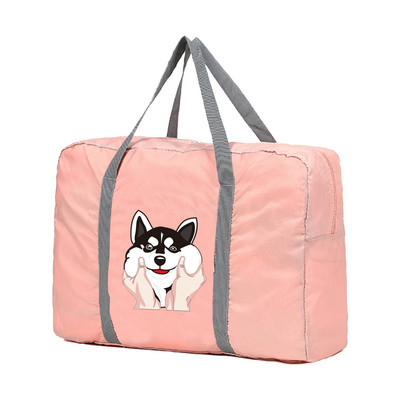 Sklopive putne torbe Ručne torbe Organizator za odjeću velikog kapaciteta Unisex Razvrstavanje prtljage Ženska torba s ispisom pasa