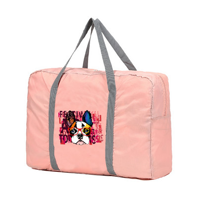 Sklopive putne torbe Ručne torbe Organizator za odjeću velikog kapaciteta Unisex Razvrstavanje prtljage Ženska torba s ispisom pasa