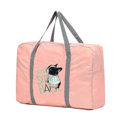 Sklopive putne torbe Ručne torbe Organizator za odjeću velikog kapaciteta Unisex Razvrstavanje prtljage Ženska torba s ispisom pasa