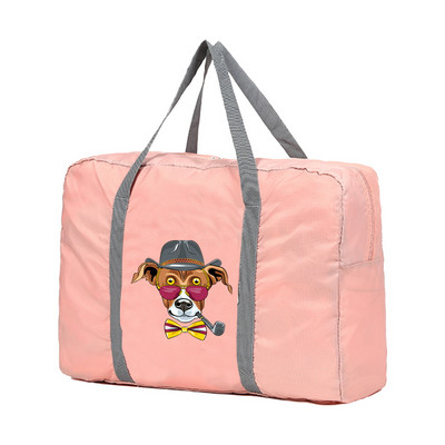 Sklopive putne torbe Ručne torbe Organizator za odjeću velikog kapaciteta Unisex Razvrstavanje prtljage Ženska torba s ispisom pasa