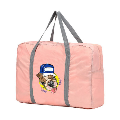 Sklopive putne torbe Ručne torbe Organizator za odjeću velikog kapaciteta Unisex Razvrstavanje prtljage Ženska torba s ispisom pasa