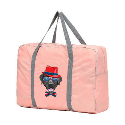 Sklopive putne torbe Ručne torbe Organizator za odjeću velikog kapaciteta Unisex Razvrstavanje prtljage Ženska torba s ispisom pasa