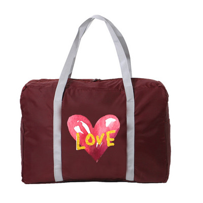 New Love Series Printed Putna torba Unisex sklopivi organizatori za ručne torbe Prenosna torba za prtljagu velikog kapaciteta Vodootporni dodaci