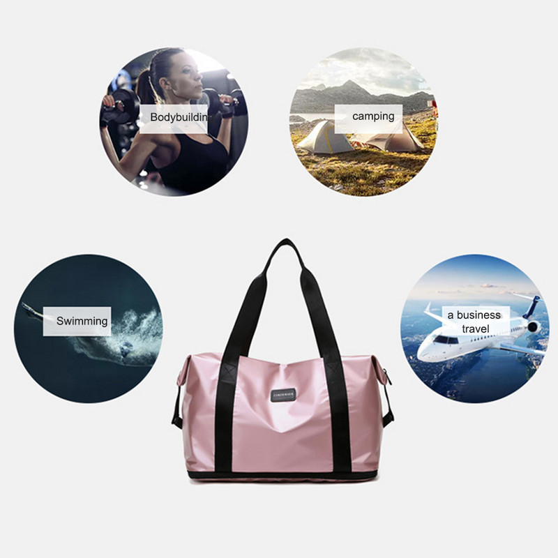 Genți de separare Oxford uscate umede, rucsac sport de capacitate mare, poșetă impermeabilă, multifuncțională, rezistentă la uzură, moale pentru bărbați și femei