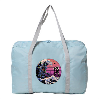 Sklopiva putna torba Unisex Torbe velikog kapaciteta Prtljaga Ženske vodootporne ručne torbe Serija valova Print Ručne torbe za pohranu odjeće